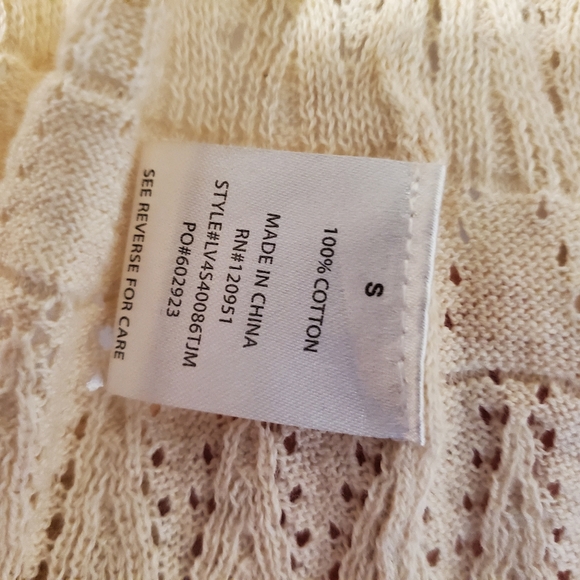 Olive and Oak Cream Knitted Sweater (size S) - Picture 10 of 10